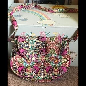 Initials Inc Flower Embroidered Shoulder Bag